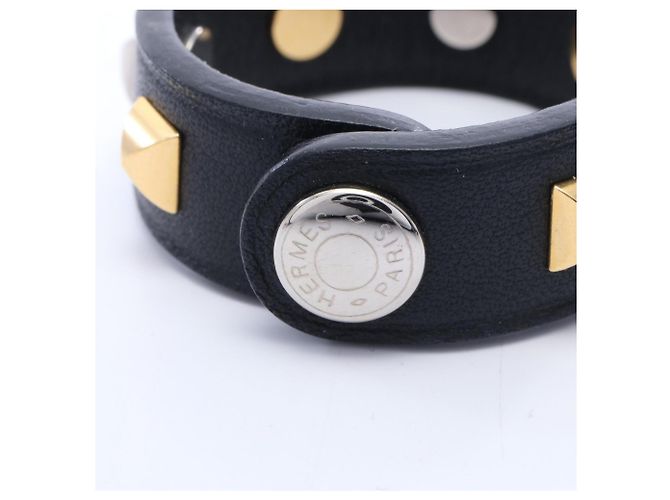 Charm de Porta Luvas Rival Hermès Preto Prata Dourado - vista 3