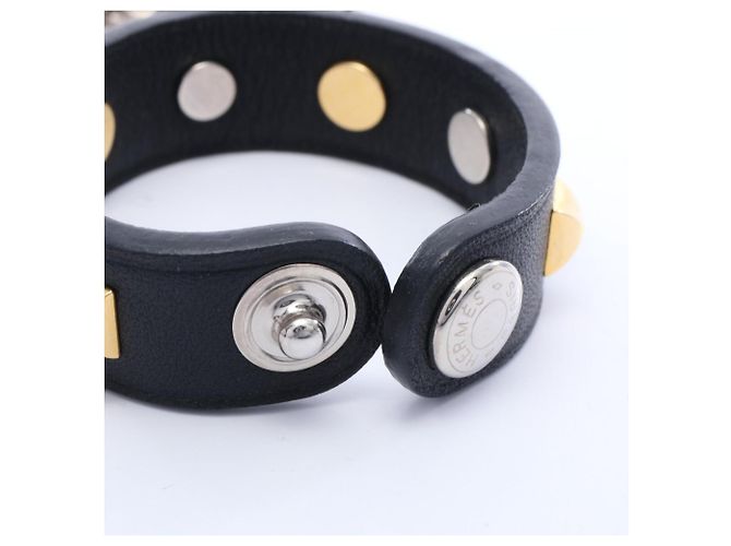 Charm de Porta Luvas Rival Hermès Preto Prata Dourado - vista 4