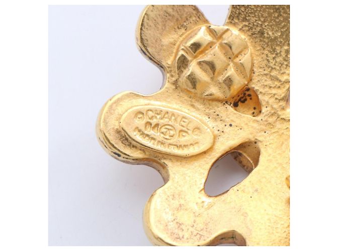 Orecchini a clip placcati in oro Chanel Coco Mark D'oro - vista 3