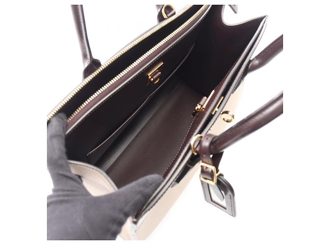 Borsa a mano 2 in 1 City Steamer MM di Louis Vuitton Marrone Beige - vista 3