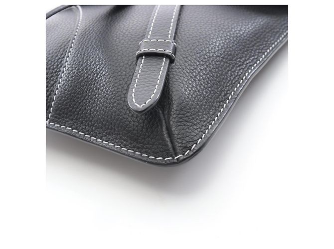 Christian Dior Men's Black Leather Saddle Bag - view 5
