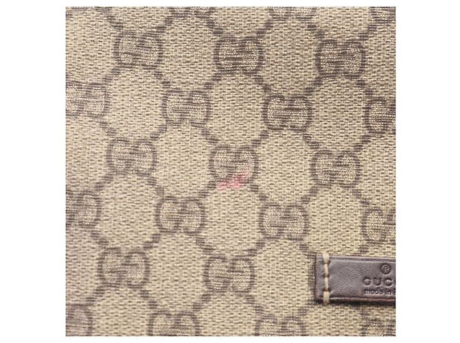 Borsa a Spalla Gucci GG Supreme Marrone Beige - vista 5