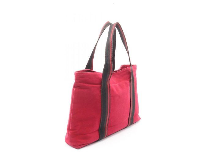 Hermès Troca Horizontal MM Tote Tasche Braun Schwarz Rot - Ansicht 2