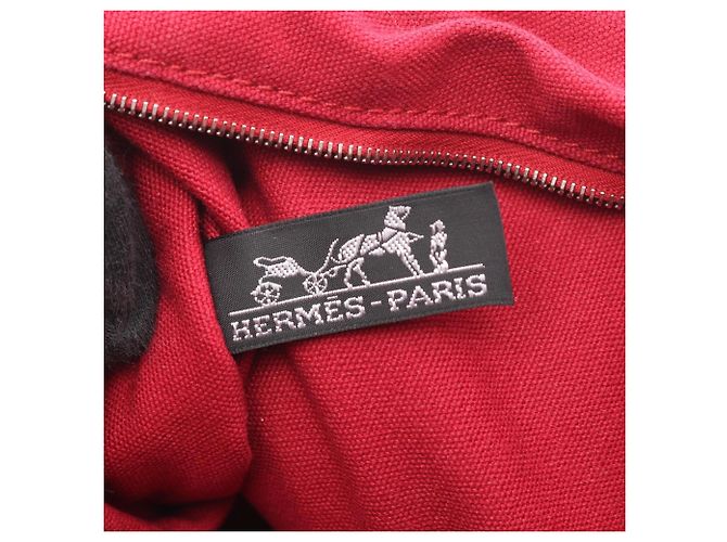 Hermès Troca Horizontal MM Tote Tasche Braun Schwarz Rot - Ansicht 4