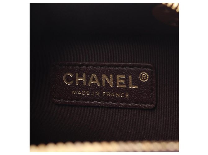 Borsa Bowling Mini Matelassé Chanel Marrone - vista 4
