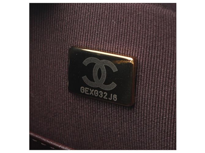 Borsa Bowling Mini Matelassé Chanel Marrone - vista 5