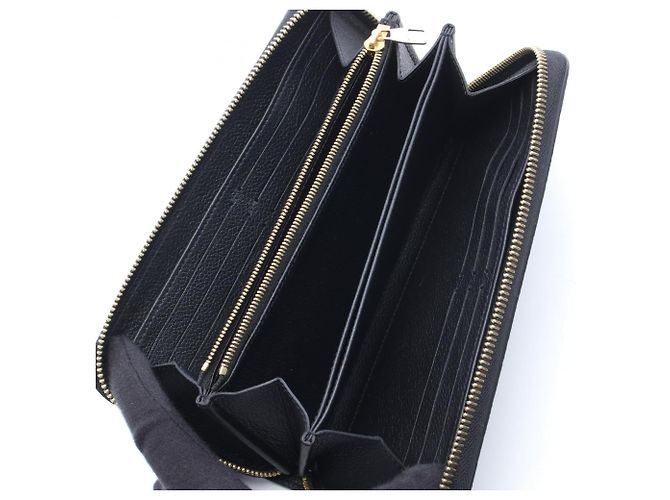 Cartera Zippy Louis Vuitton Negro Beige - vista 3