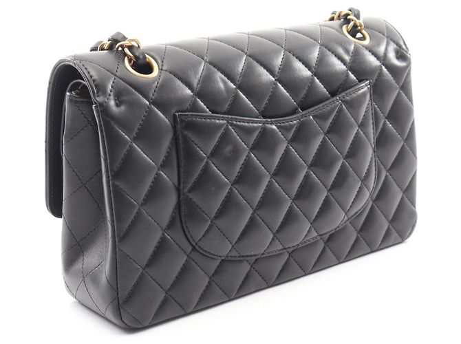 Borsa a Spalla Chanel Matelassé Double Flap Icon Charm Nero - vista 2