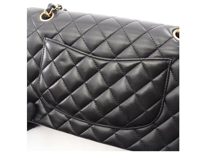 Borsa a Spalla Chanel Matelassé Double Flap Icon Charm Nero - vista 8