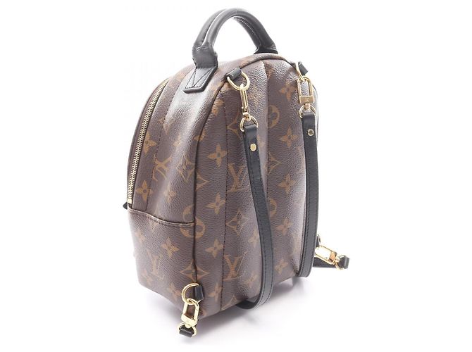 Zaino Mini Palm Springs Louis Vuitton Marrone Nero - vista 2