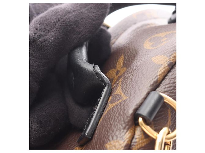 Zaino Mini Palm Springs Louis Vuitton Marrone Nero - vista 6