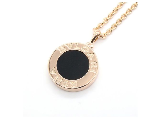 Bulgari Collana Bvlgari in oro rosa 18K con diamanti e onice Nero - vista 5