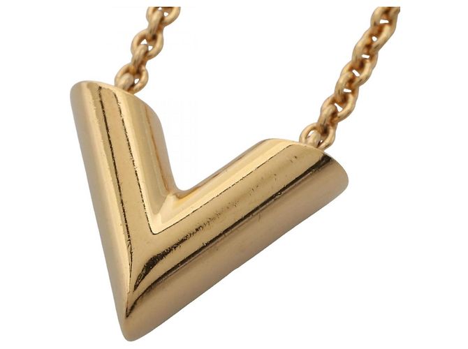 Collana Essenziale V Louis Vuitton D'oro - vista 2