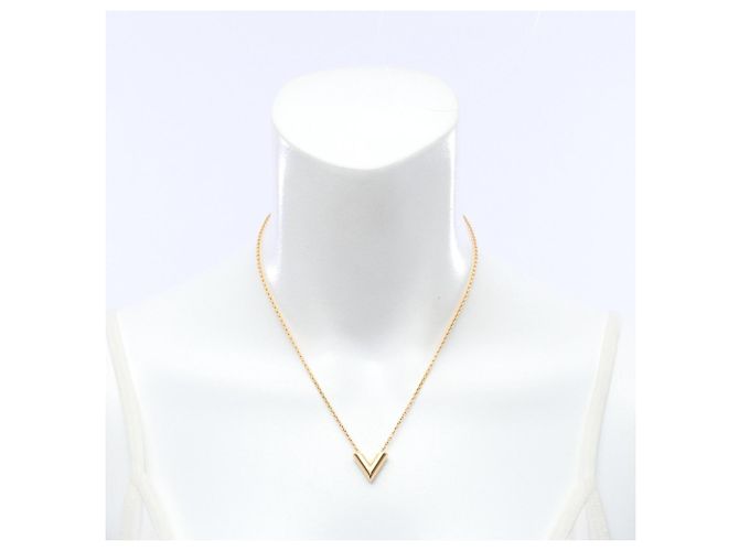 Collana Essenziale V Louis Vuitton D'oro - vista 6