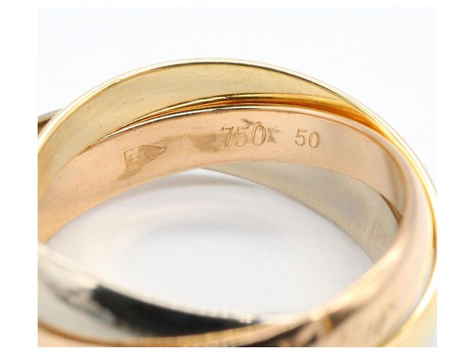 Anello Trinity Cartier in oro 18K Argento D'oro - vista 3