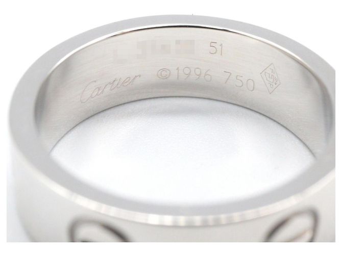 Cartier Love Ring aus 18K Weißgold Silber - Ansicht 3