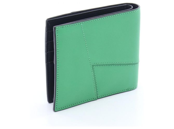Billetera Bifold Puzzle Loewe Verde - vista 2