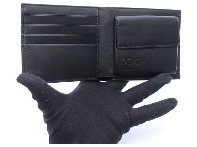 Billetera Bifold Puzzle Loewe Verde - vista 3