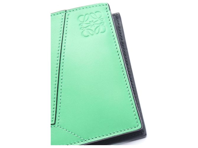 Billetera Bifold Puzzle Loewe Verde - vista 9