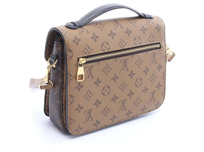 Borsa Pochette Metis MM Louis Vuitton Marrone Nero - vista 2