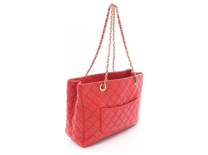 Timeless Borsa Tote Matelassé Chanel Rosso - vista 2