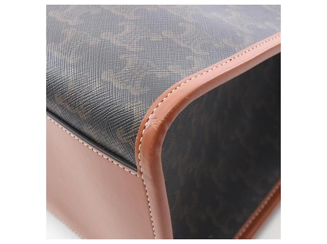 Céline Celine Horizontal Cabas Triomphe Tote Bag Braun Schwarz - Ansicht 5