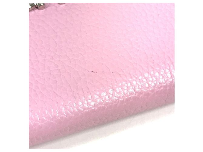 Gancini Monedero de cuero rosa Salvatore Ferragamo - vista 10