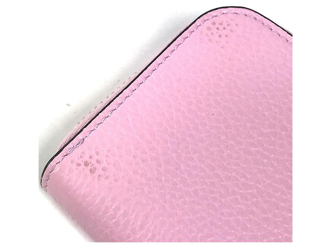 Gancini Monedero de cuero rosa Salvatore Ferragamo - vista 11