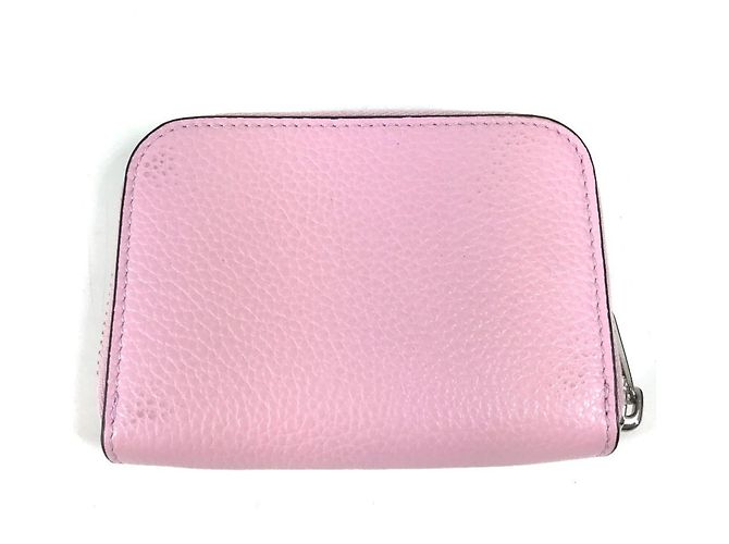 Gancini Monedero de cuero rosa Salvatore Ferragamo - vista 3