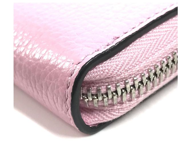 Gancini Monedero de cuero rosa Salvatore Ferragamo - vista 7