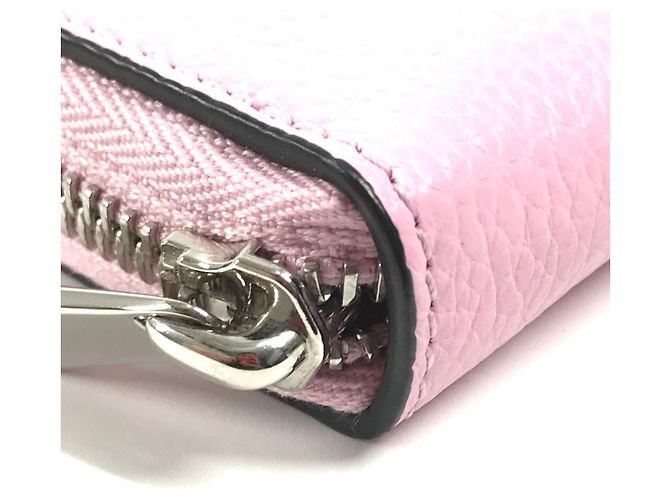 Gancini Monedero de cuero rosa Salvatore Ferragamo - vista 8