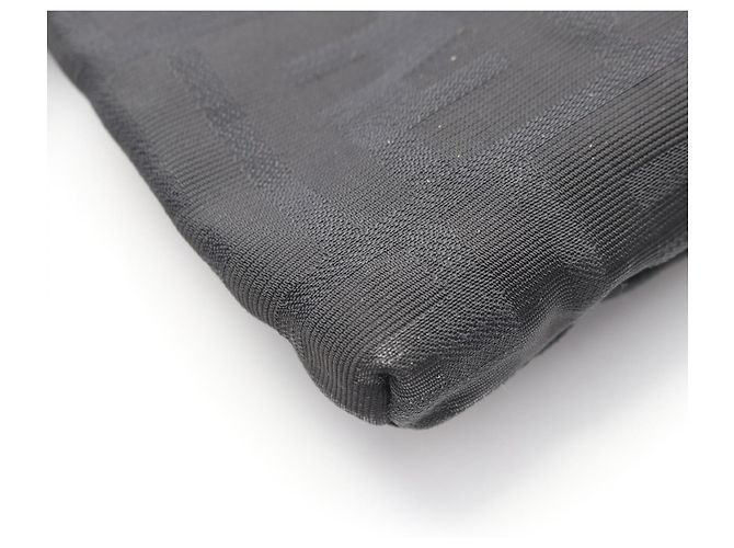 Borsa a tracolla Fendi Zucca nera in pelle e nylon Nero - vista 5