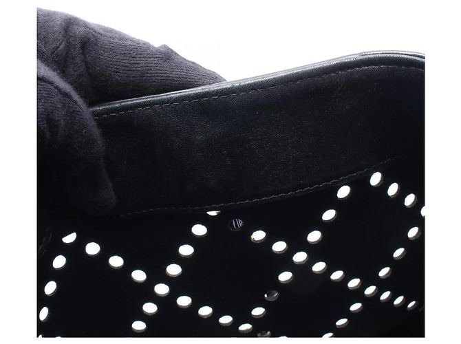 Timeless Bolso tote perforado Chanel Coco Mark Negro - vista 7