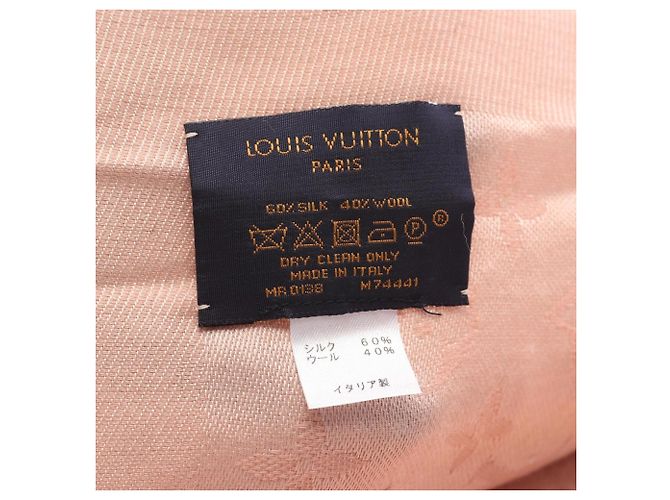 Chal Monogram Naturel Louis Vuitton Rosa - vista 2