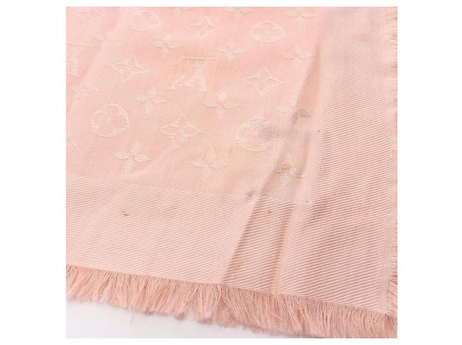 Chal Monogram Naturel Louis Vuitton Rosa - vista 3