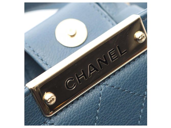 Borsa a mano/spalla Chanel Matelassé 2 in 1 Blu - vista 6