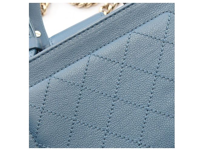 Borsa a mano/spalla Chanel Matelassé 2 in 1 Blu - vista 8