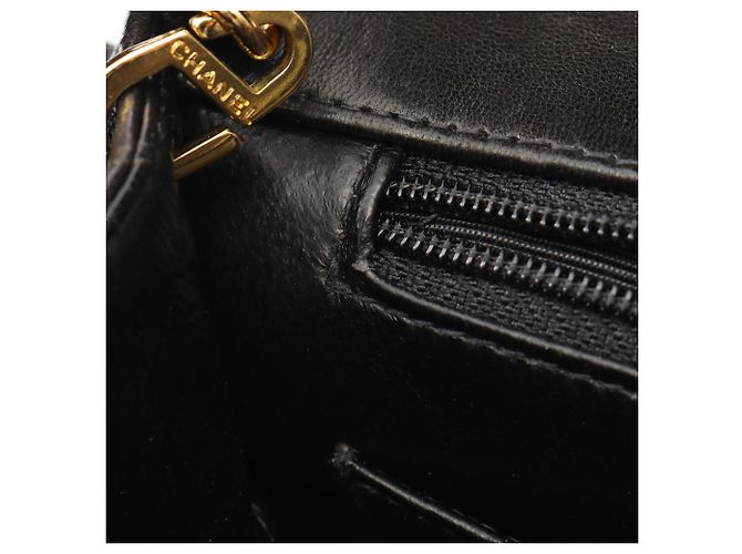 Borsa a Spalla Chanel Matelassé Diana Flap Nero - vista 11