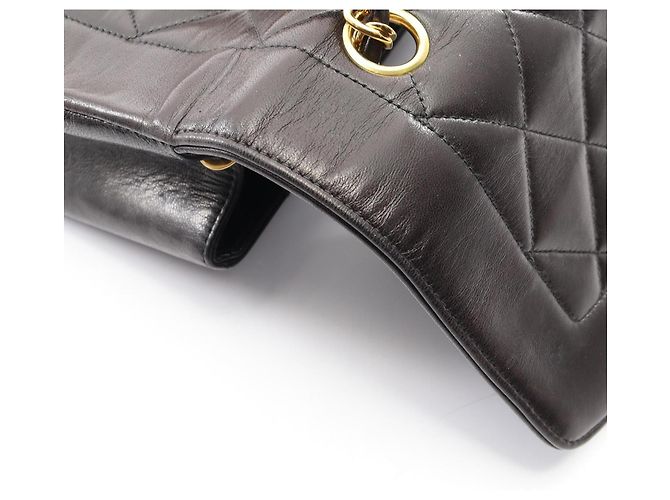 Borsa a Spalla Chanel Matelassé Diana Flap Nero - vista 7