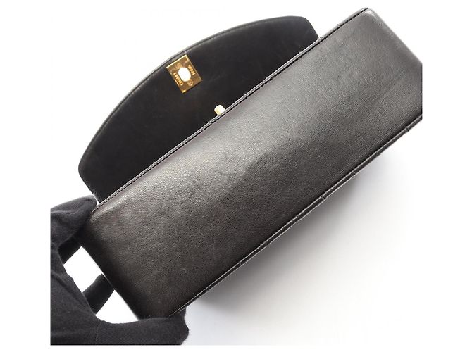 Borsa a Spalla Chanel Matelassé Diana Flap Nero - vista 8