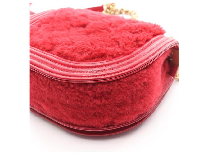 Bolso de Hombro Chanel Boy Small Roja - vista 10