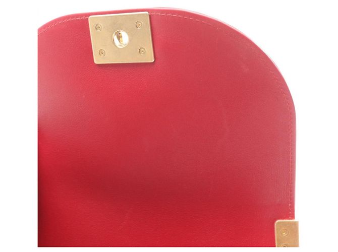 Bolso de Hombro Chanel Boy Small Roja - vista 8