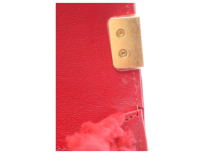 Bolso de Hombro Chanel Boy Small Roja - vista 9
