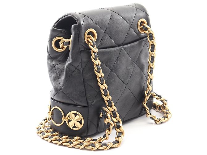 Zaino/borsa piccola Chanel Matelassé con catena Nero - vista 2