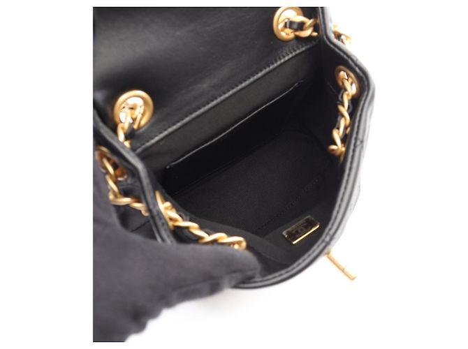Zaino/borsa piccola Chanel Matelassé con catena Nero - vista 3