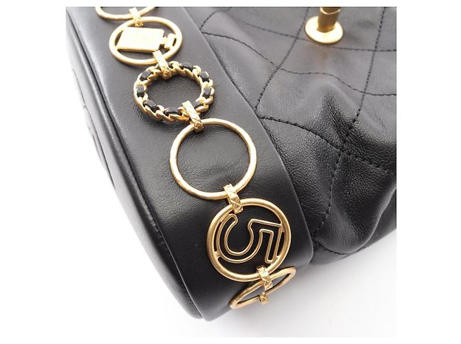 Zaino/borsa piccola Chanel Matelassé con catena Nero - vista 7