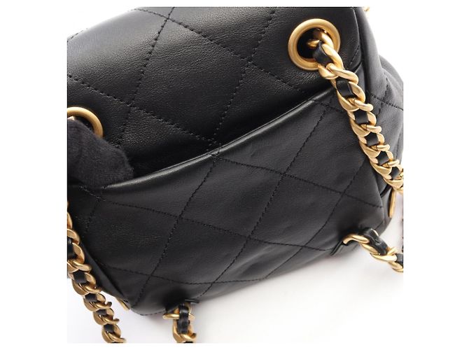 Zaino/borsa piccola Chanel Matelassé con catena Nero - vista 8