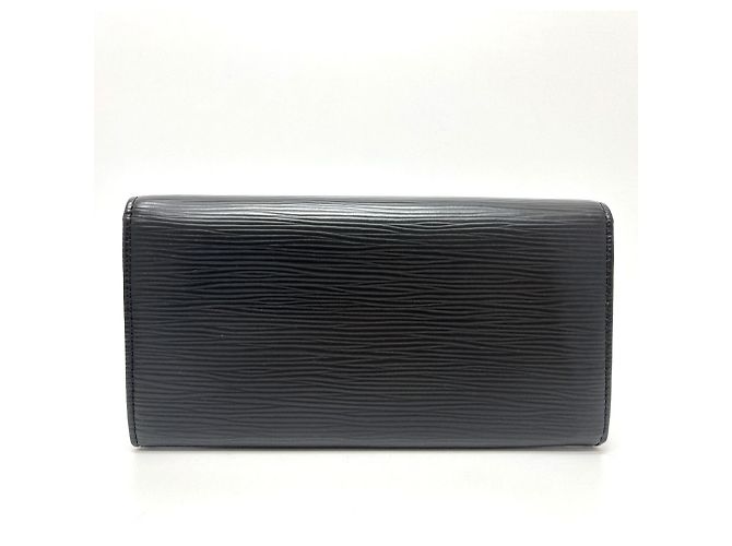 Sarah Billetera larga bi-fold Louis Vuitton M63742 Negro - vista 2
