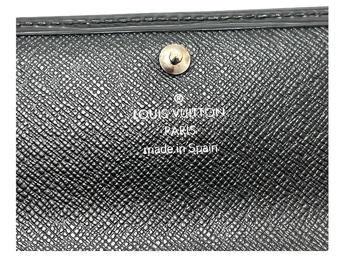 Sarah Billetera larga bi-fold Louis Vuitton M63742 Negro - vista 7