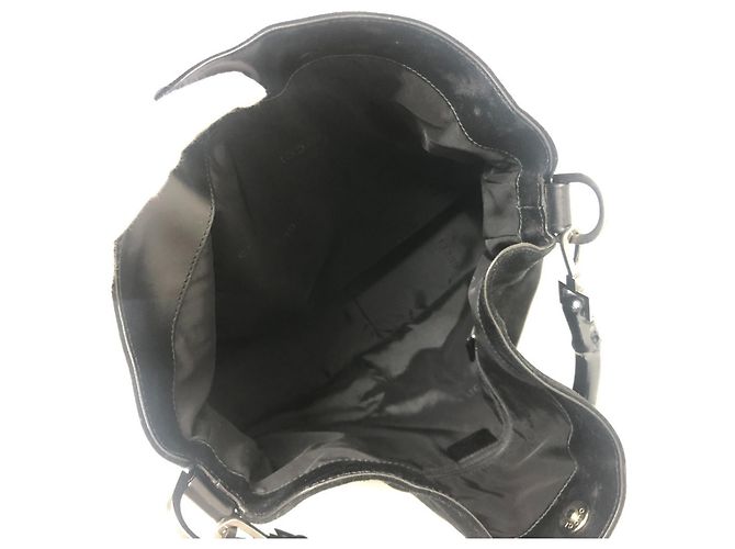 Borsa 2 in 1 Bamboo 2404 di Gucci Nero - vista 12